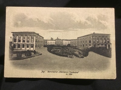 carte postala necirculata - Iasi / Seminariul Veniamin Costache in anul 1904 ! foto