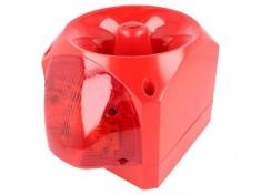 Semnalizator Luminos ?i Acustic Ro?u Nexus Voice 24VDC IP66 foto