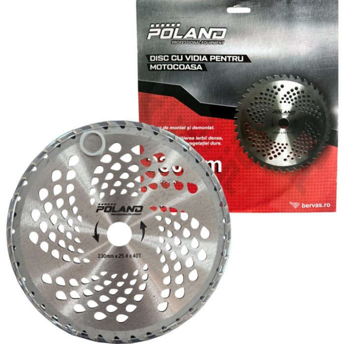 Disc Motocoasa cu Widia 255mm x 25.4 x 40T Poland B7469