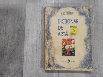 Dictionar de arta.Termeni de atelier de Ion N.Susala,Ovidiu Barbulescu foto