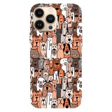Husa compatibila cu Apple iPhone 15 Pro Max model Cartoon pets, Silicon, TPU, Viceversa, Transparent, Carcasa