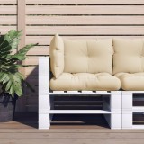 VidaXL Perne de paleți, 3 buc., bej, material textil