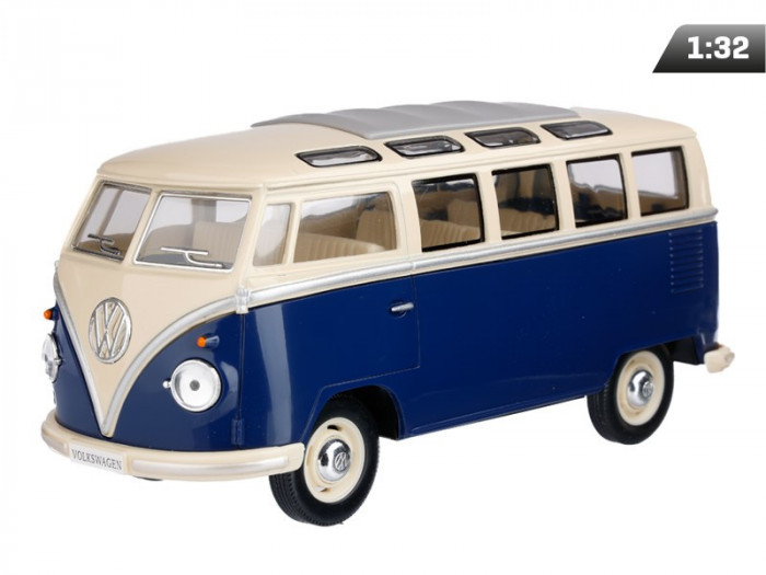 Model 1:32, 1967 Vw Classical Bus, Crem Albastru &icirc;nchis A05755CBNK