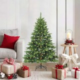 vidaXL Brad de Crăciun artificial cu 150 LED Verde 120 cm PE și PVC 3397519