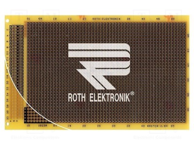 Placă universală două feţe 100x160mm ROTH ELEKTRONIK RE201-LFDS foto