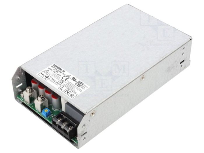 Alimentator pulsatoriu LED 12V, 66,7A, eficiență 93% - TDK-LAMBDA
