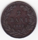 Romania 2 BANI 1867 H, Cupru (arama)