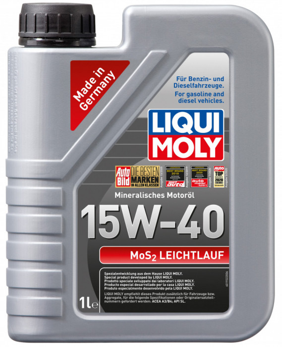 Ulei motor Liqui Moly MOS2 Leichtlauf 15W-40 1L 2570