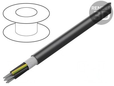 Cablu de control &amp;Ouml;LFLEX&amp;reg; ROBUST FD 7G1mm2 negru foto