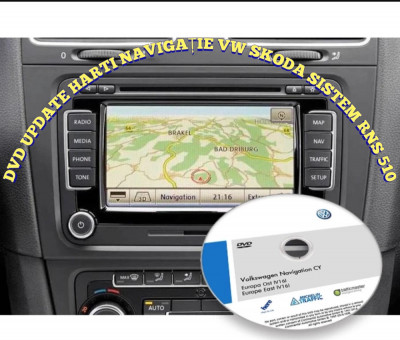 VW Dvd Harti GPS Navigatie Volkswagen RNS 510 VW Passat Tiguan GPS ROMANIA 2023 foto