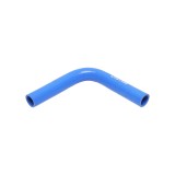 Furtun cotit din silicon 90 grade cu insertie textila 28x200x200 mm