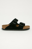 Birkenstock papuci din piele Arizona 951323-Suede.Blac