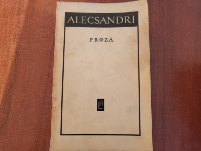 Proza de Vasile Alecsandri foto