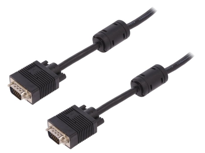 Cablu D-Sub 15pin HD negru, 3m