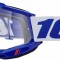 Ochelari cross/atv 100% Accuri 2 Blue, lentila transparenta, culoare rama albast... Cod Produs: MX_NEW 26013462PE