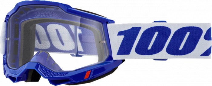 Ochelari cross/atv 100% Accuri 2 Blue, lentila transparenta, culoare rama albast... Cod Produs: MX_NEW 26013462PE