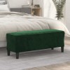 VidaXL Bancă, verde &icirc;nchis, 100x35x41 cm, catifea