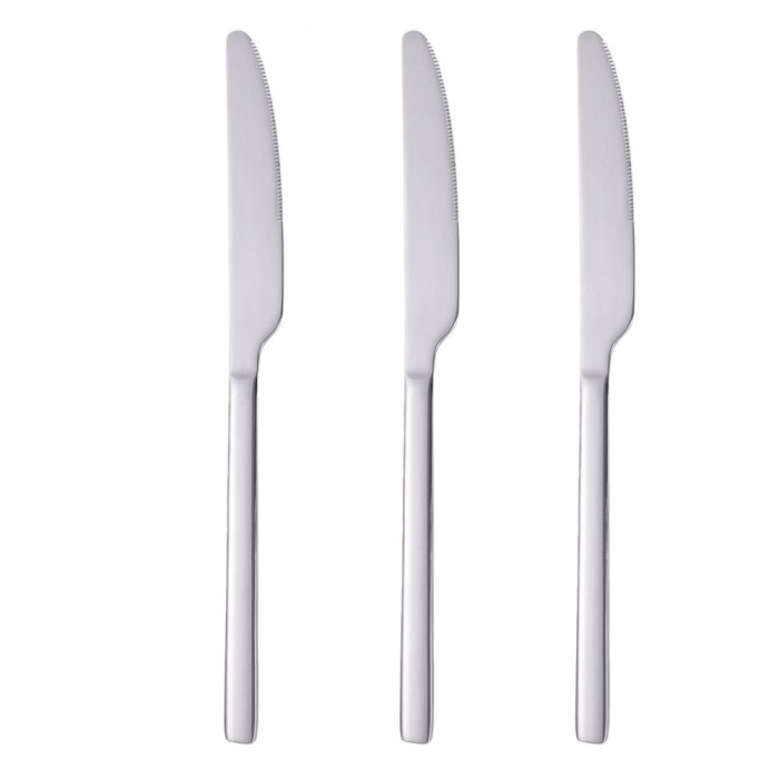 Set Cuțite Tac&acirc;muri, Premium, Oțel Inoxidabil, 3 Bucăți, Lungime 23.5 cm, Compatibil Mașină De Spălat Vase