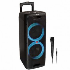 Boxa portabila cu Bluetooth Wild Jungle 2, 300W, microfon, negru, NGS foto