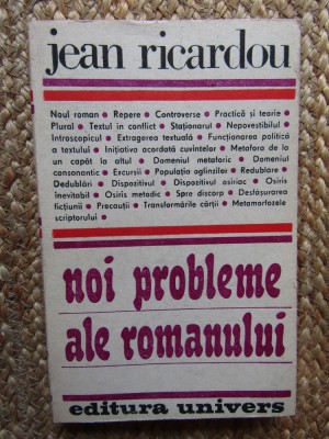 Jean Ricardou - Noi probleme ale romanului foto