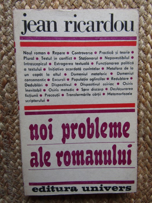 Jean Ricardou - Noi probleme ale romanului
