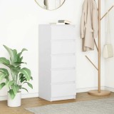 vidaXL Bufetă cu sertare Alb 37,5x35x99 cm Lemn prelucrat