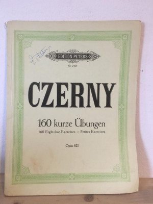 160 Kurze Ubungen von Carl Czerny. Op. 821 foto