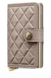 Secrid portofel de piele EMBOSS DIAMOND culoarea gri