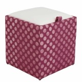 TABURET BOX - PRINT - CORP BULINE FOND MOV/CAPAC IMITATIE PIELE DIVERSE CULORI - Roz 21896