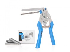 Set cleste pentru legat plasa de sarma, 600 capse tip E, Geko G33210 foto
