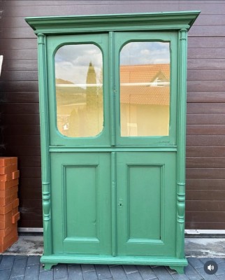 Bibliotecă veche revopsit foto