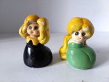Lot 2 ascutitori ceramica vechi vintage chinezesti, China, anii 80 fetite blonde