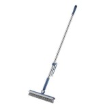 Perie de curatare pentru podele si rosturi, flippy, lungime maner 105 cm, capat pivotant 180 grade, peri din pp, otel si plastic, cleste pentru scame