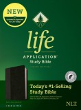 NLT Life Application Study Bible, Third Edition (Red Letter, Leatherlike, Black/Onyx, Indexed)