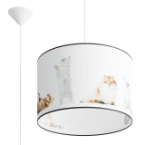 Lampa Suspendată Koty Multicoloră Din Pvc, 1 Bec Oval, Modernă De Interior.