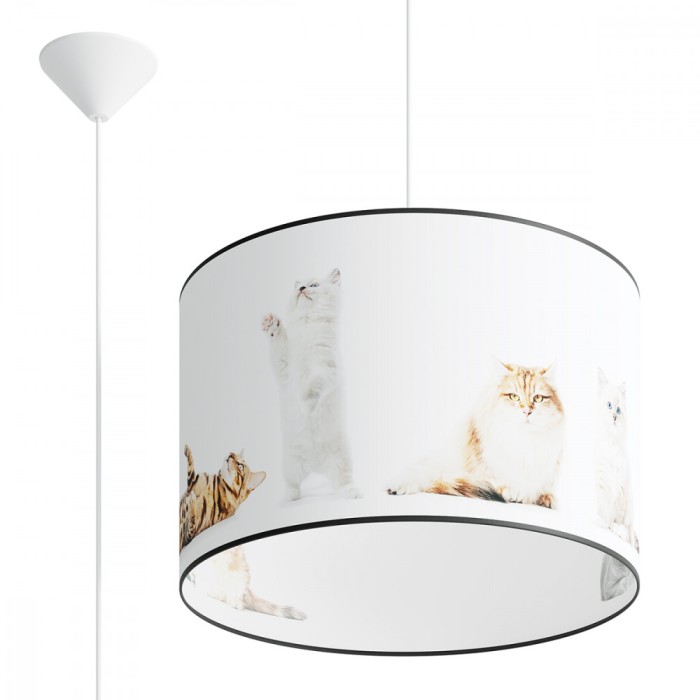 Lampa Suspendată Koty Multicoloră Din Pvc, 1 Bec Oval, Modernă De Interior.