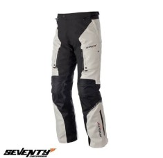 Pantaloni pentru scuter - motocicleta Touring unisex Seventy vara/iarna model SD-PT1S culoare: negru/gri (varianta SD-PT1 scurta) XS