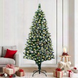 vidaXL Brad de Crăciun artificial Verde 180 cm PVC