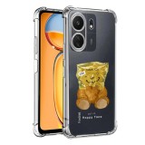 Husa antisoc personalizata pentru xiaomi redmi 13c 4g, airbag put on happy face, clear
