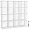 SONGMICS Organizator cu 16 cuburi modulare de depozitare, configurabil, metalic, 123x31x123cm, alb Household NewTrend