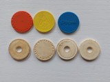 Set jetoane vechi cosuri de cumparaturi (germania) - 7 buc - plastic