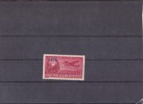 M1 TX7 4 - 1952 - Aviatie - supratipar pe 30 lei visiniu, Nestampilat