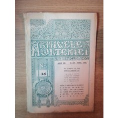 ARHIVELE OLTENIEI , NR . 36, ANUL VII , MART. - APRIL. 1928