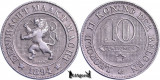 1894, 10 Centimes - Leopold al II-lea - Regatul Belgiei - inscripție olandeză, Europa