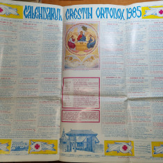 calendar crestin ortodox 1985