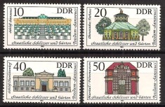 DDR 1983 - Grădini si castele, serie neuzata