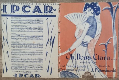 Oh, Dona Clara// partitura foto