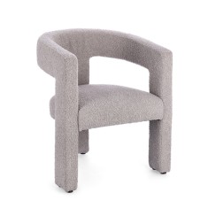 Scaun textil gri Arabella 64x56x75 cm