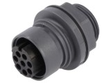 Conector circular soclu mamă 8 pini 10A 277V BULGIN fără contacte