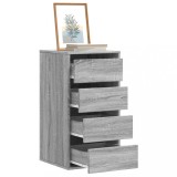 VidaXL Dulap colț cu sertare sonoma gri 40x41x76 cm lemn prelucrat